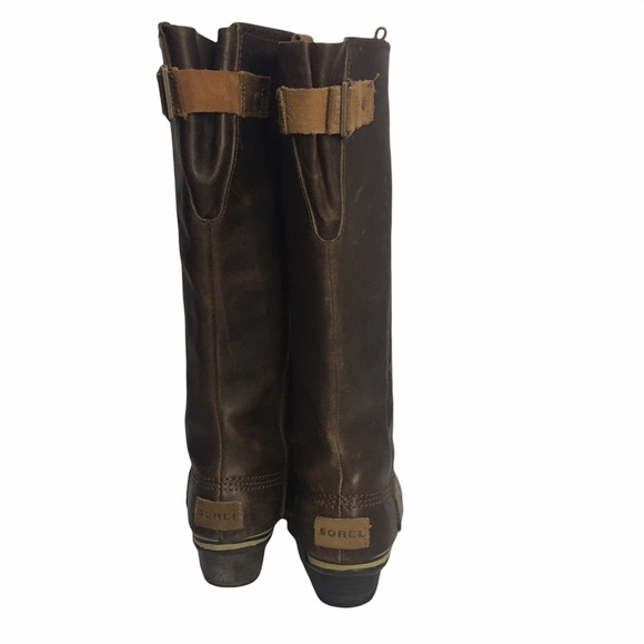 Sorel Slim Pack Riding Tall Boots - Brown, Size 6 - Picture 6 of 15